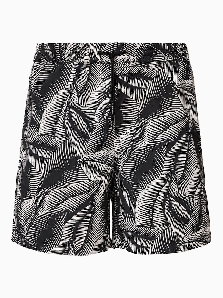 AllSaints White Marseille Swim Short - Image 9 of 9