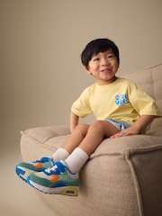 藍色／綠色 - 彈性蕾絲運動鞋 - 圖片 3，共 8