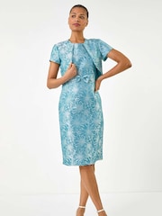 Roman Blue Jacquard Occasion Jacket - Image 1 of 5
