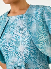 Roman Blue Jacquard Occasion Jacket - Image 5 of 5