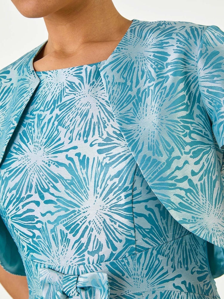 Roman Blue Jacquard Occasion Jacket - Image 5 of 5