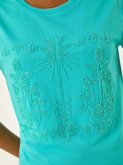 Roman Beaded Patterned Trim T-Shirt - Imagem 5 de 5