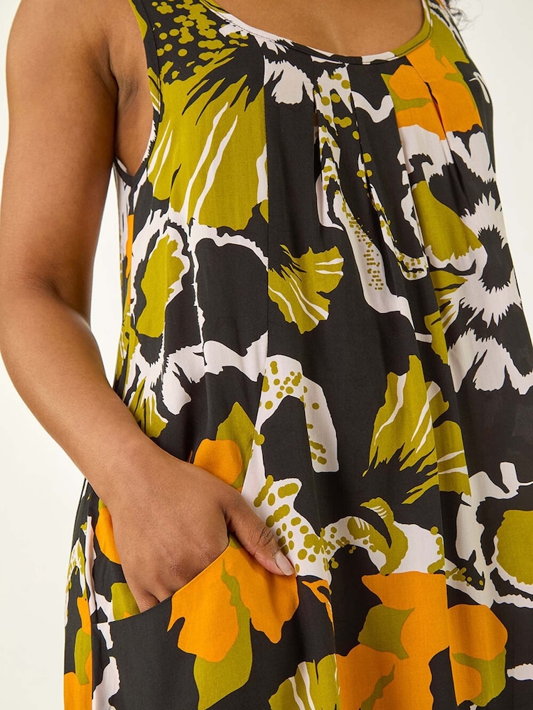 Verde - Vestido Roman Petite com estampa Print e decote Scoop Neck - Imagem 5 de 5