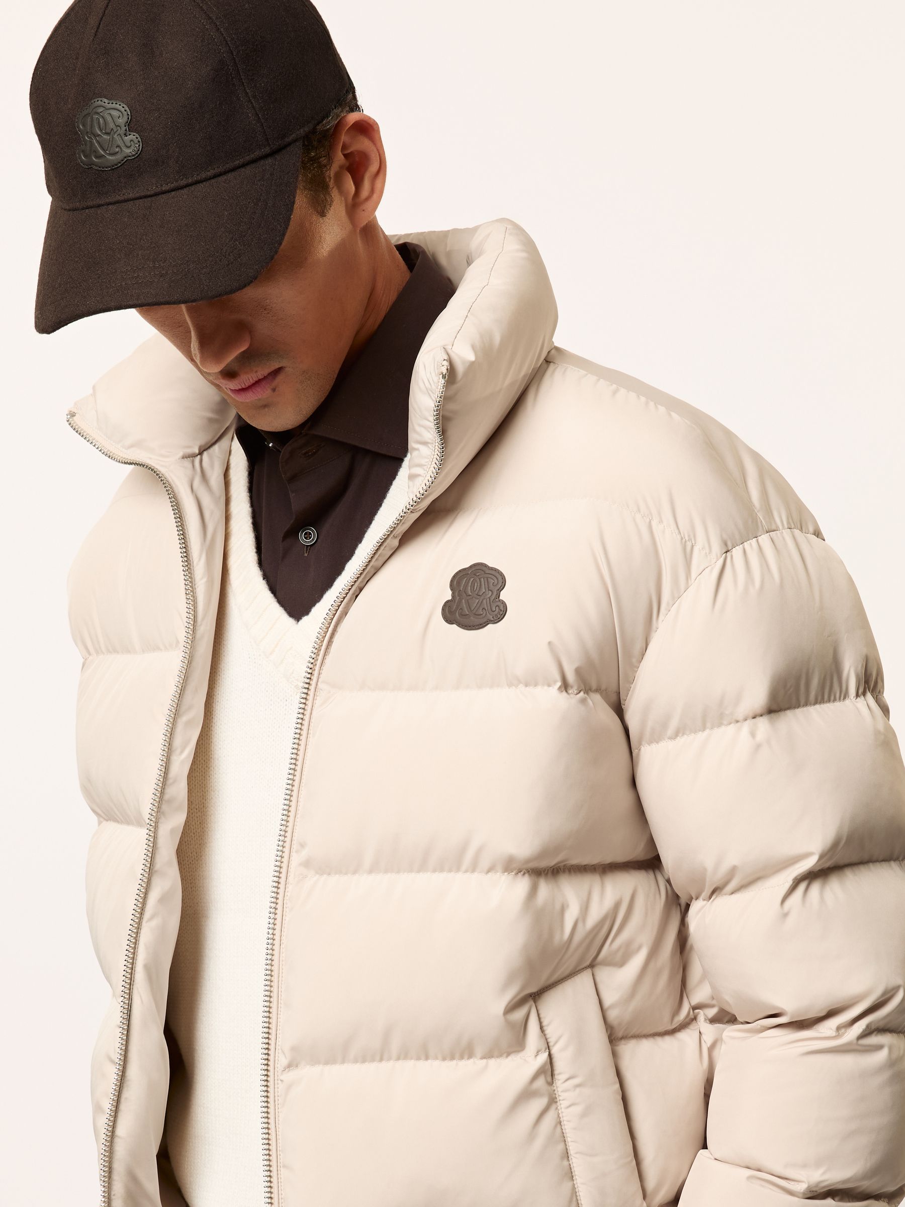 Reiss Stone Myles Jacket In Neutral