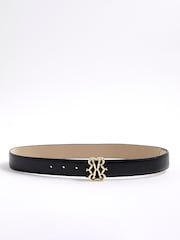 River Island Black Swirl Buckle Belt - Image 1 of 3