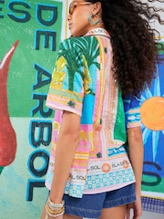 River Island Pink ATLAS Printed Resort Shirt - Image 3 of 4