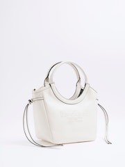 River Island Cream Rounded Handle Tote Bag - Image 4 of 6