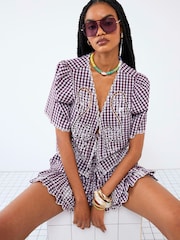 River Island Tie Front Top - Imagem 1 de 4