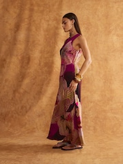 River Island Red Orchid Printed Maxi Dress - Image 4 of 6