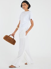 River Island White Drape Side T-Shirt - Image 2 of 4