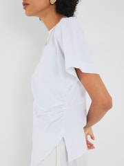 River Island White Drape Side T-Shirt - Image 4 of 4