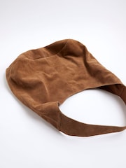 River Island Brown Suede Slouch Tote Bag - Image 4 of 6