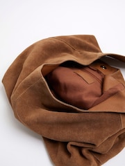 River Island Brown Suede Slouch Tote Bag - Image 5 of 6