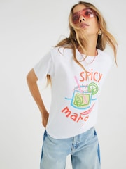Camiseta estampada River Island Spicy Margarita - Imagem 2 de 4