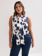Phase Eight Blue Junie Floral Print Blouse - Image 6 of 7