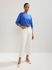 Phase Eight Blue Cristine Knit Top - Image 3 of 7