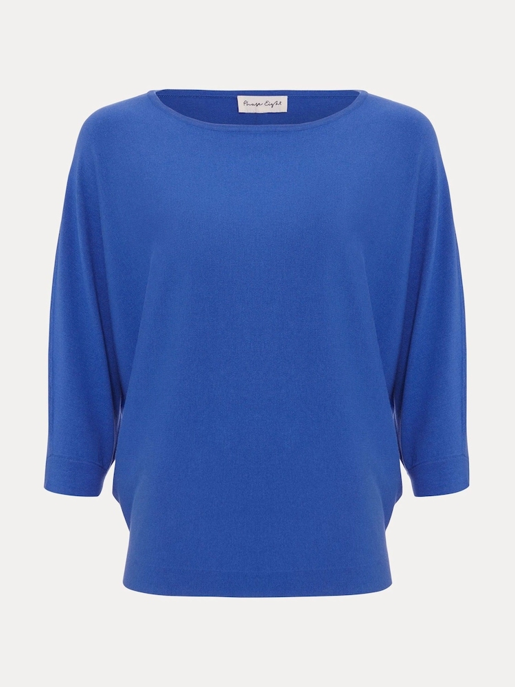 Phase Eight Blue Cristine Knit Top - Image 7 of 7