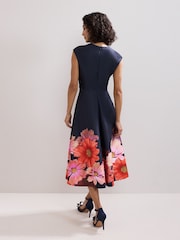 Phase Eight Blue Rakhi Scuba Dress - Image 2 of 7