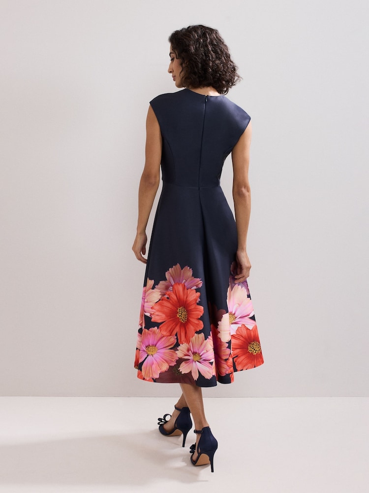 Phase Eight Blue Rakhi Scuba Dress - Image 2 of 7