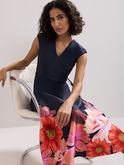 Phase Eight Blue Rakhi Scuba Dress - Image 6 of 7