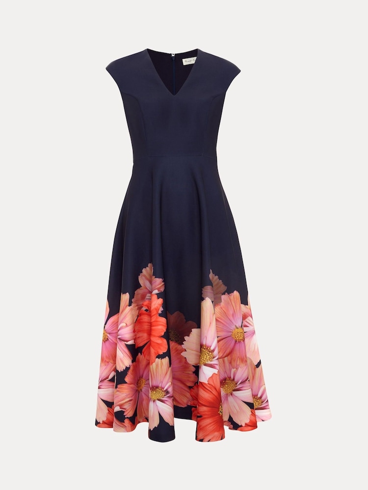 Phase Eight Blue Rakhi Scuba Dress - Image 7 of 7