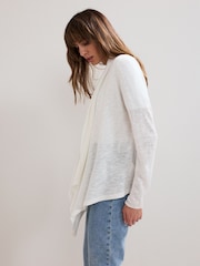 Phase Eight White Ayla Waterfall Cardigan - Image 6 of 7