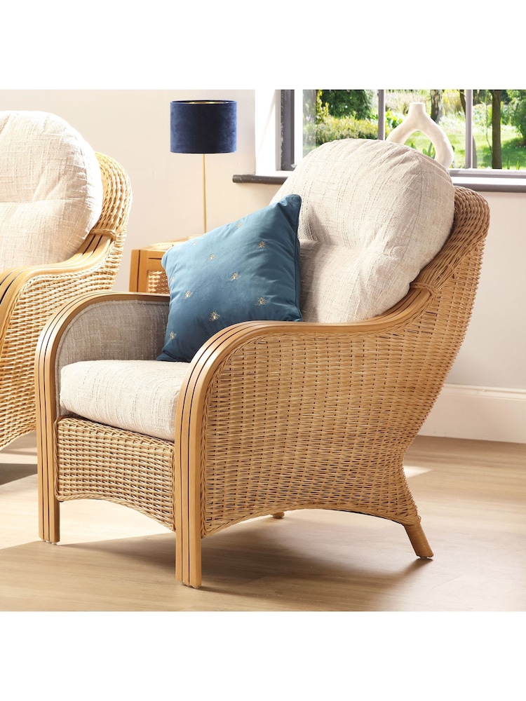 Desser Light Oak Fabric Centurion Chair - Image 1 of 2