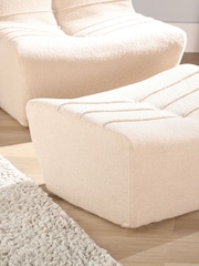 Desser White Cozy Upholstered Pouffe Furniture Set - Image 1 of 2