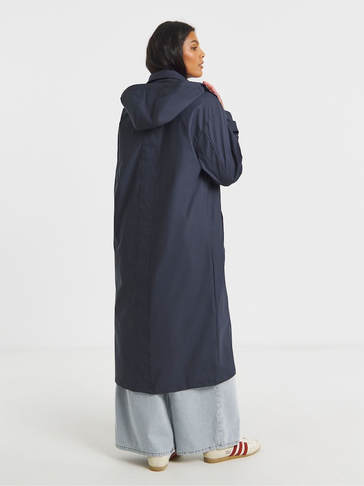 Simply Be Longline Rubberised Raincoat - صورة 2 من 4