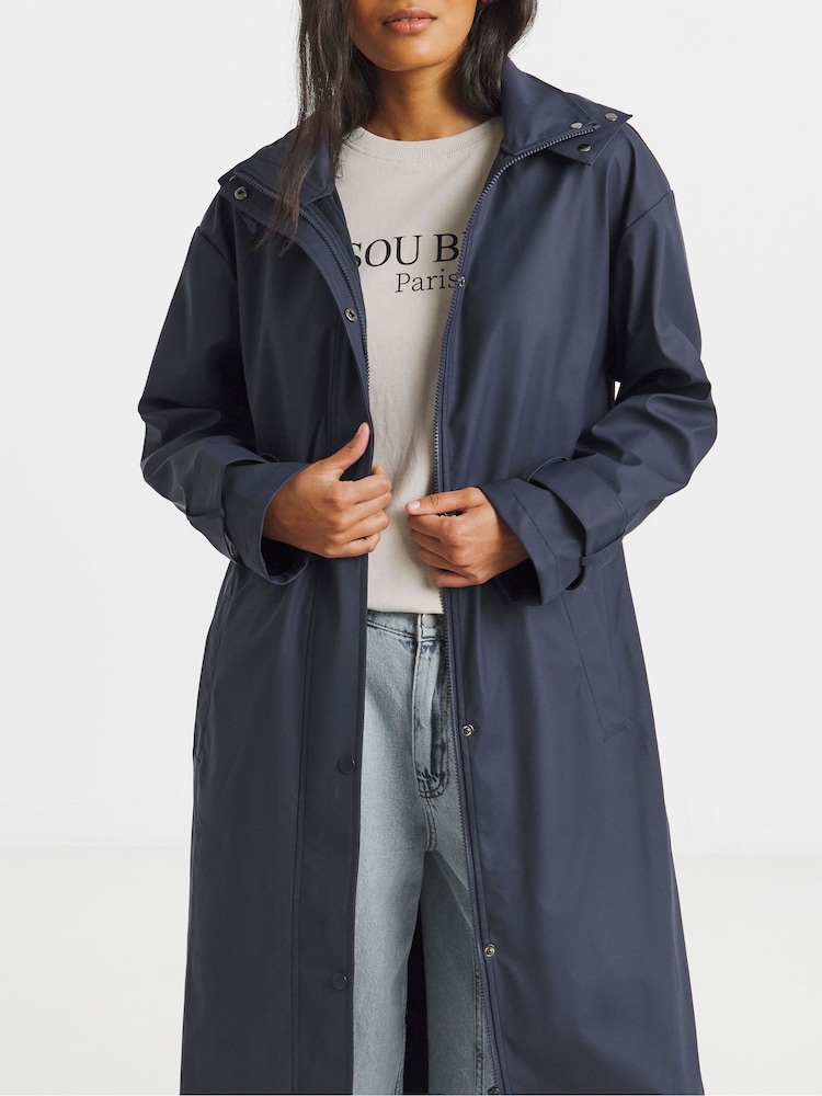 Simply Be Longline Rubberised Raincoat - صورة 4 من 4 Simply Be Longline Rubberised Raincoat - صورة 4 من 4