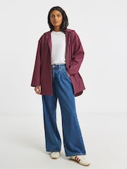 أحمر - Simply Be Short Rubberised Raincoat - صورة 4 من 4