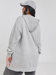 Simply Be Grey Zip Through Longline Hoodie - Image 2 of 4