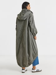 Simply Be Grey Pocket Detail Parachute Parka - Image 2 of 4