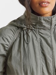 Simply Be Grey Pocket Detail Parachute Parka - Image 3 of 4
