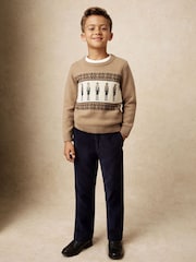 Reiss Camel Melange Laurence Jumper - Image 1 of 5