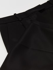 Negro - Reiss Celia Satin Tapered Trousers - Imagen 6 de 6