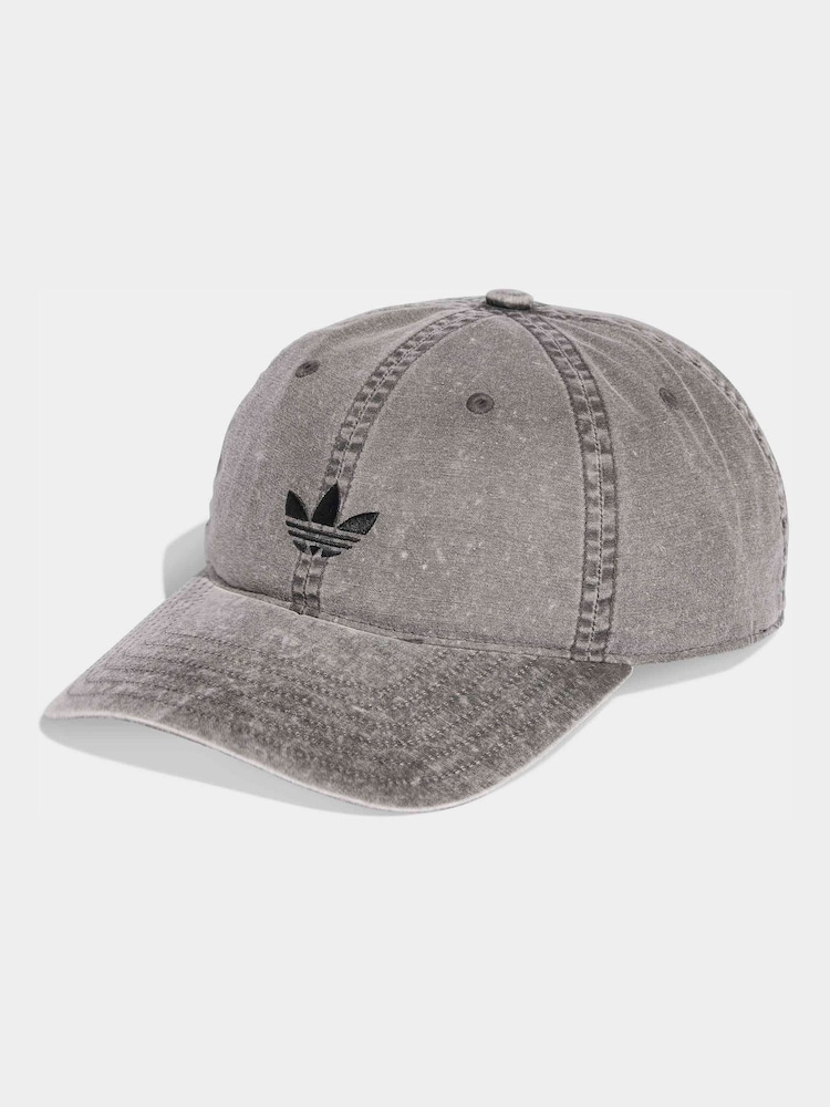 adidas Originals Black Washed Baseball Cap - Image 1 of 4