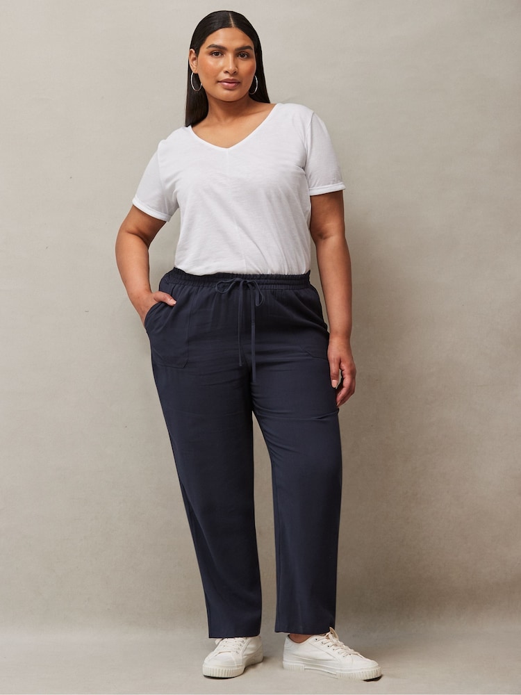 Live Unlimited Blue Tapered Trousers - Image 1 of 2