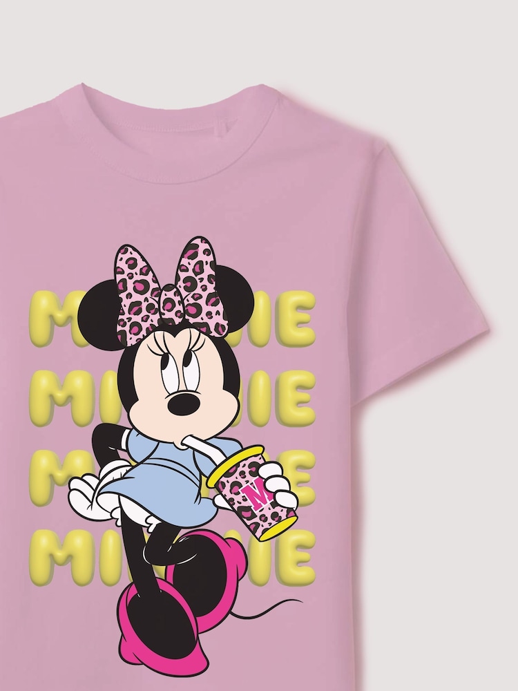 Brands In Pink Minnie Mouse Drink T-Shirt - Image 3 of 3 Brands In Pink Minnie Mouse Drink T-Shirt - Image 3 of 3
