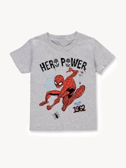 Brands In Grey Marvel Spider-Man Hero T-Shirt - Image 1 of 3