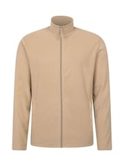 Mountain Warehouse Cream Mens Camber Full Zip Quick Drying Fleece Jacket - Image 1 of 5