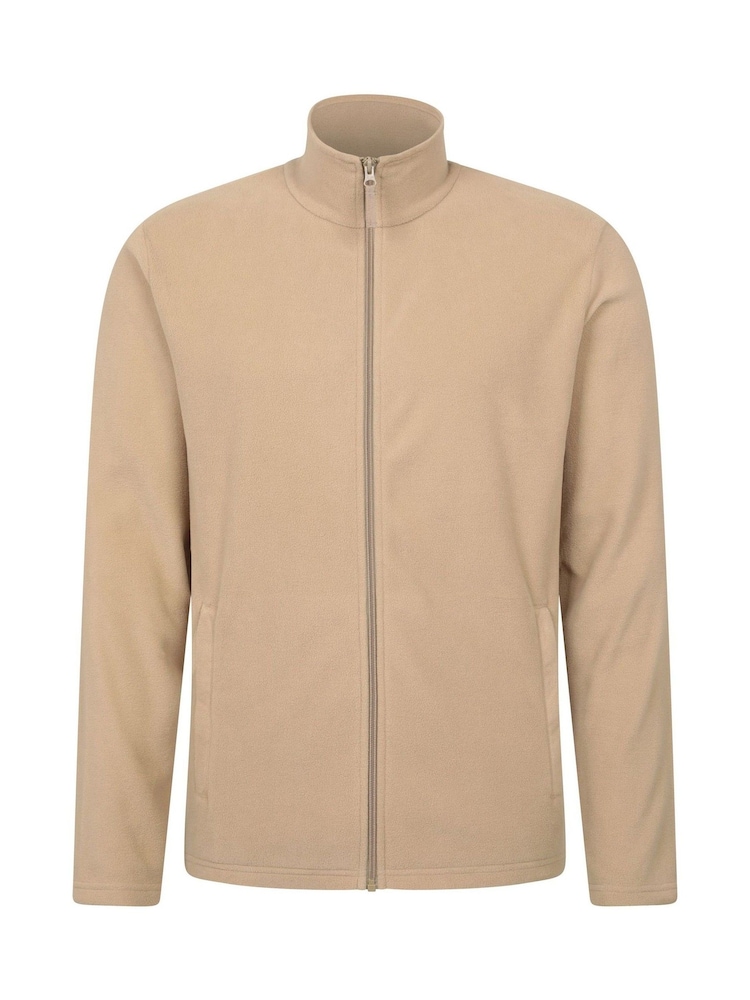 Mountain Warehouse Cream Mens Camber Full Zip Quick Drying Fleece Jacket - Image 1 of 5