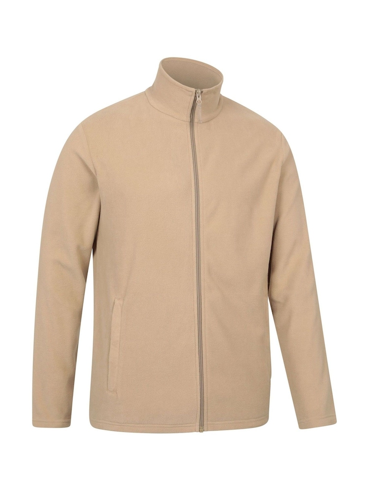 Mountain Warehouse Cream Mens Camber Full Zip Quick Drying Fleece Jacket - Image 2 of 5