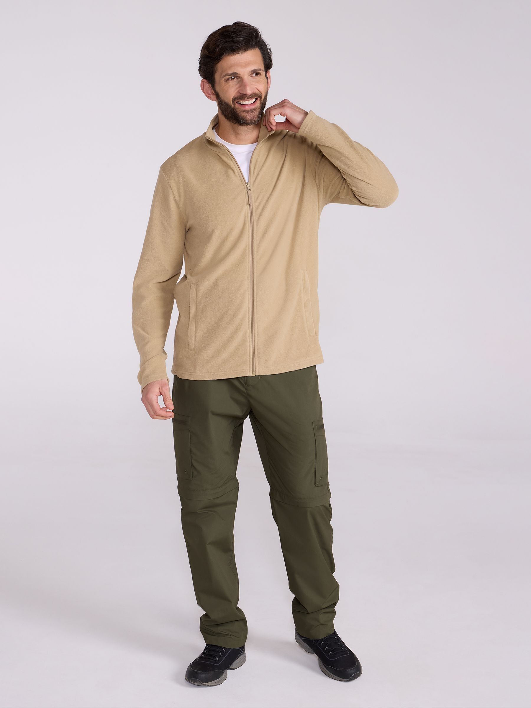 Buy Mountain Warehouse Cream Mens Camber Full Zip Quick