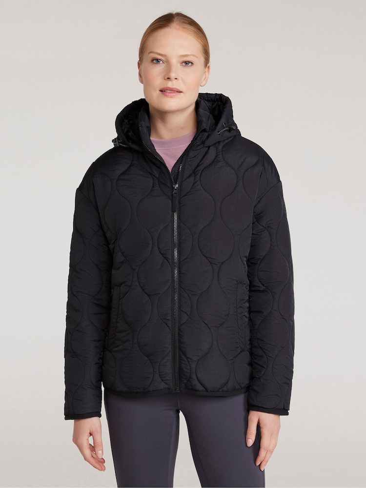 Mountain Warehouse Black Womens Flora Onion Water Resistant Quilted Jacket - Image 1 of 9 Mountain Warehouse Black Womens Flora Onion Water Resistant Quilted Jacket - Image 1 of 9