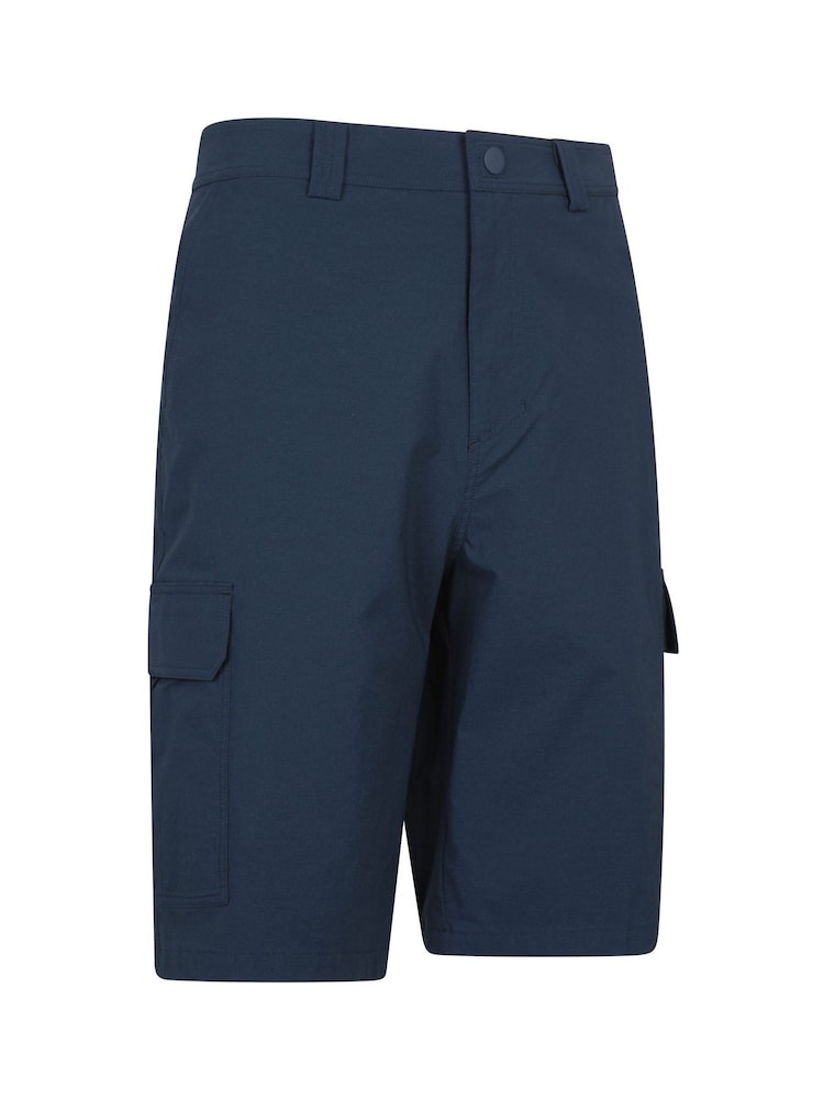 Mountain Warehouse Blue Mens Delta Cargo Quick Drying Stretch Shorts - Image 2 of 6
