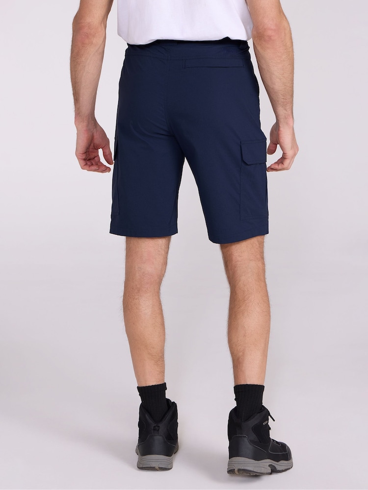 Mountain Warehouse Blue Mens Delta Cargo Quick Drying Stretch Shorts - Image 2 of 12 Mountain Warehouse Blue Mens Delta Cargo Quick Drying Stretch Shorts - Image 2 of 12