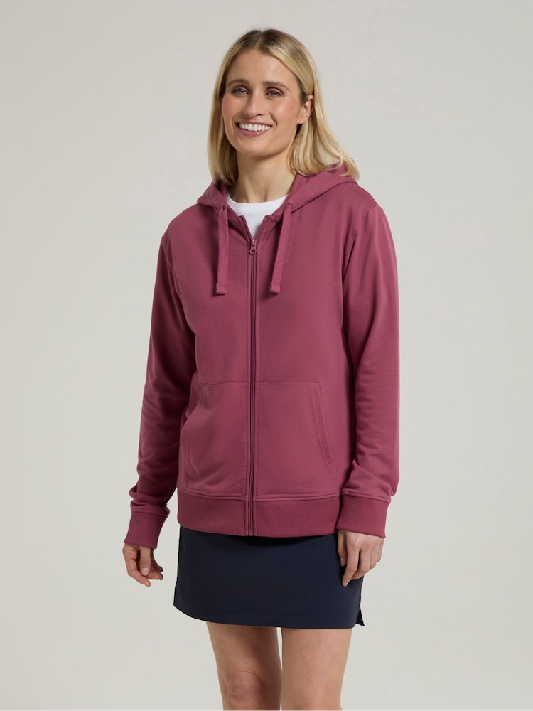Mountain Warehouse Pink Womens Essentials Full Zip Hoodie - Image 2 of 4
