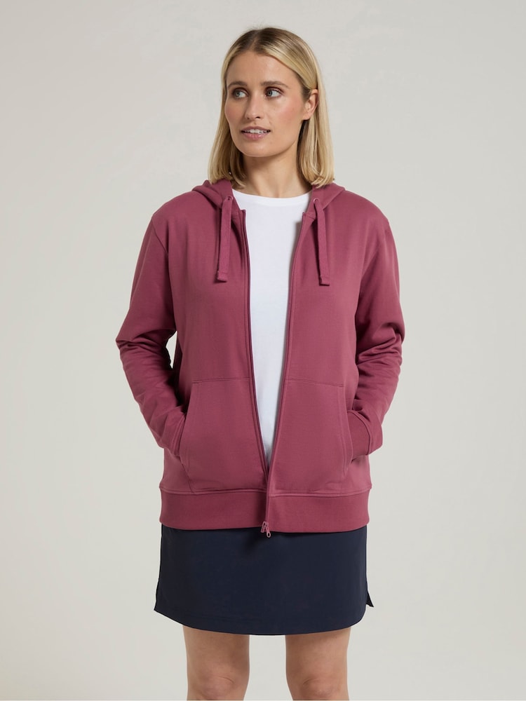 Mountain Warehouse Pink Womens Essentials Full Zip Hoodie - Image 4 of 4