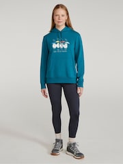 Mountain Warehouse Blue Womens Regular Fit Great British Weather Hoodie - Image 3 of 10